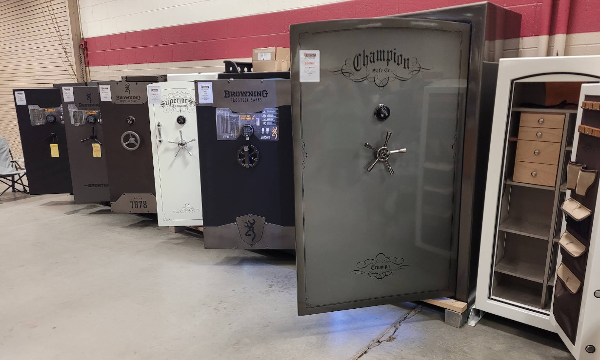 A variety of safes that are available to purchase from Frog's Safe and Key in Amarillo, Texas.