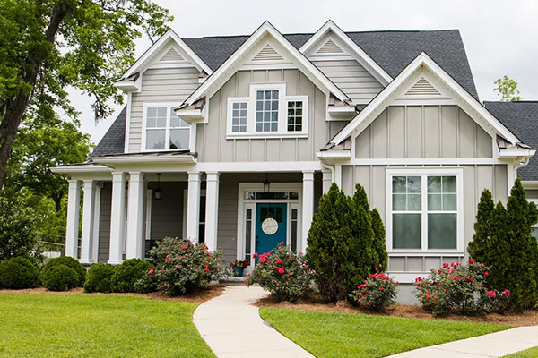 A two-story residential home.